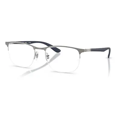 Ray-Ban Eyeglasses Unisex Rb6513 Optics - Matte Dark Blue Frame Clear Lenses Polarized 53-20