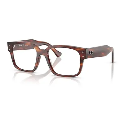 Ray-Ban Eyeglasses Unisex Laurene Optics Bio-based - Striped Havana Frame Clear Lenses Polarized