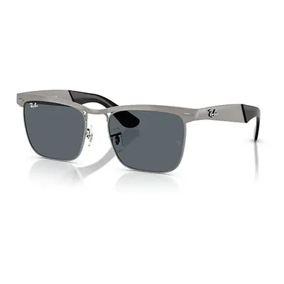 Ray-Ban Sunglasses Unisex Wayfarer Deluxe - Sandblasted Gunmetal Frame Blue Lenses 56-18