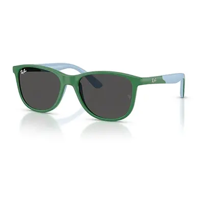 Ray-Ban Sunglasses Children Rb9077s Kids Bio-based - Green On Rubber Light Blue Frame Grey Lense