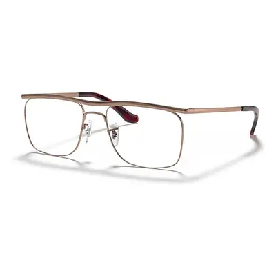 Ray-Ban Eyeglasses Unisex Olympian II Optics - Brown Frame Clear Lenses 52-18