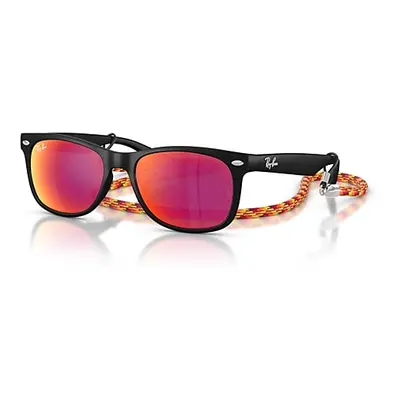 Ray-Ban Sunglasses Children New Wayfarer Kids Summer Capsule - Rubber Black Frame Brown Lenses 4