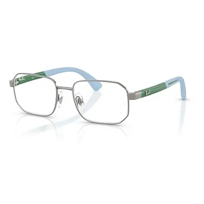 Ray-Ban Eyeglasses Unisex Rb1060 Optics Kids Bio-based - Green On Rubber Light Blue Frame Clear 