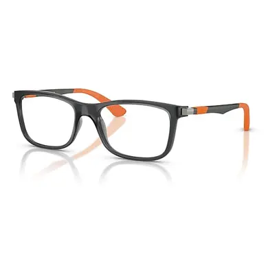 Ray-Ban Eyeglasses Children Rb1549 Optics Kids - Gunmetal/rubber Orange Frame Clear Lenses Polar