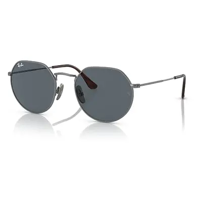 Ray-Ban Sunglasses Unisex Jack Titanium - Gunmetal Frame Blue Lenses 53-20