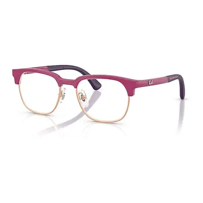 Ray-Ban Eyeglasses Unisex Rb1641 Optics Kids Bio-based - Fucsia On Rubber Violet Frame Clear Len