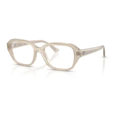 Ray-Ban Eyeglasses Unisex Shea Optics Bio-based - Cloudy Warm White Frame Clear Lenses Polarized