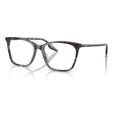 Ray-Ban Eyeglasses Woman Rb5422 Optics - Havana Blue Tortoiseshell Frame Clear Lenses Polarized 