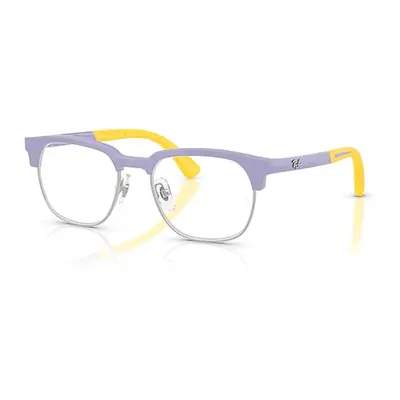 Ray-Ban Eyeglasses Unisex Rb1641 Optics Kids Bio-based - Lilac On Rubber Yellow Frame Clear Lens