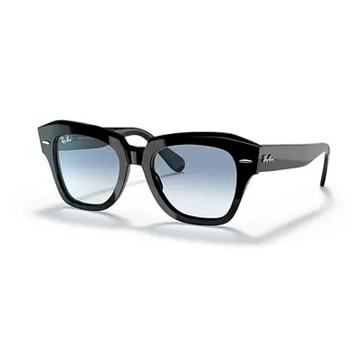 Ray-Ban Sunglasses Unisex State Street - Black Frame Clear Lenses 49-20