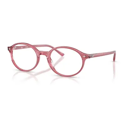 Ray-Ban Eyeglasses Unisex German Optics - Pink Frame Clear Lenses Polarized 51-20