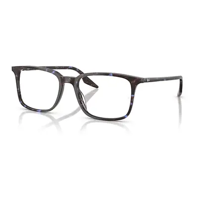 Ray-Ban Eyeglasses Unisex Rb5421 Optics - Havana Blue Tortoiseshell Frame Clear Lenses Polarized