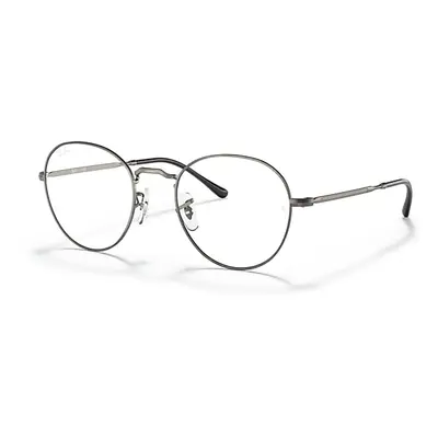 Ray-Ban Eyeglasses Unisex Round Metal Optics II - Antique Gunmetal Frame Clear Lenses 51-20