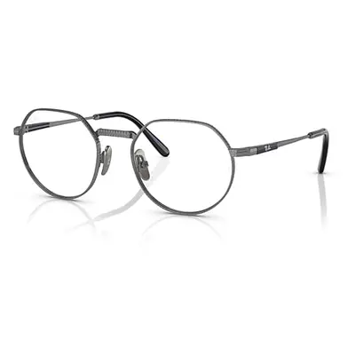 Ray-Ban Eyeglasses Unisex Jack II Titanium Optics - Gunmetal Frame Clear Lenses Polarized 53-20