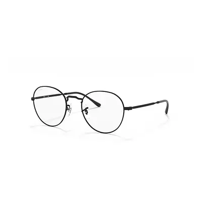 Ray-Ban Eyeglasses Unisex Round Metal Optics II - Black Frame Clear Lenses 51-20