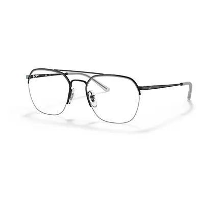 Ray-Ban Eyeglasses Unisex Rb6444 Optics - Black Frame Clear Lenses 53-18