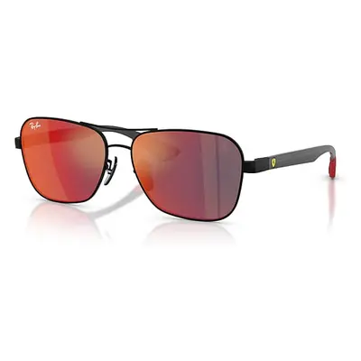 Ray-Ban Sunglasses Unisex Rb8336m Scuderia Ferrari Collection - Dark Carbon Frame Grey Lenses 58