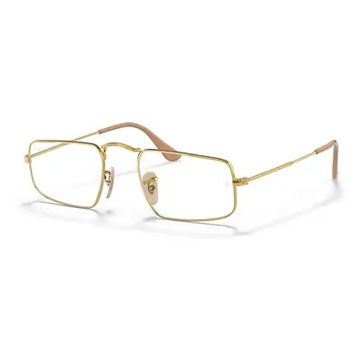 Ray-Ban Eyeglasses Unisex Julie Optics - Gold Frame Clear Lenses 49-20