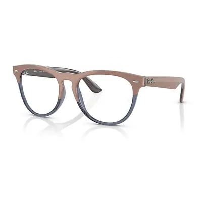 Ray-Ban Eyeglasses Unisex Iris Optics - Beige On Transparent Dark Blue Frame Clear Lenses Polari