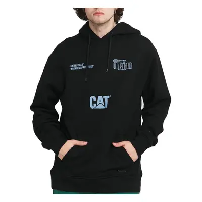 Caterpillar Painted Hoodie Black