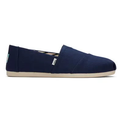 Toms Alpargata Navy Recycled Cotton Canvas