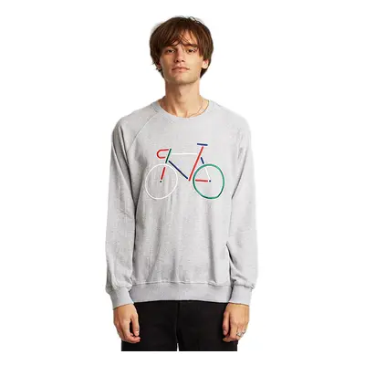 Dedicated Sweatshirt Malmoe Color Bike Grey Melange