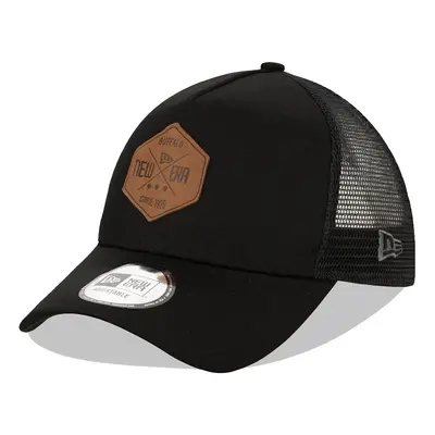 New Era Patch Black A-Frame Trucker Cap