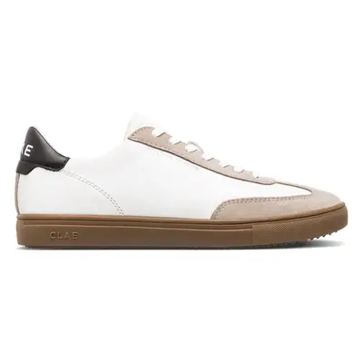 Clae Deane White Leather Grey Dark Gum