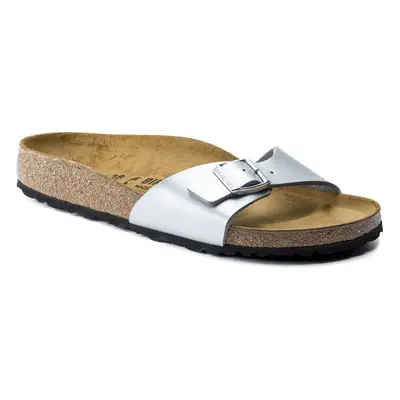 Birkenstock Madrid Birko-Flor Silver Narrow Fit