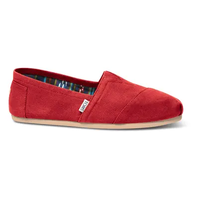 Toms Alpargatas W Red Canvas