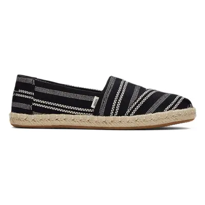 Toms Alpargata Rope Black Global Stripe Wmns