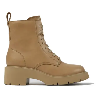 Camper Milah Lace-Up Beige Boots