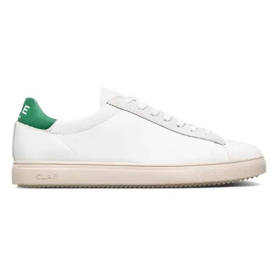 Clae Bradley California White Leather Pine Green