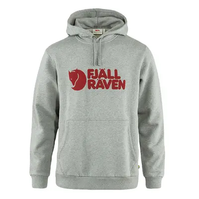 Fjällräven Logo Hoodie Grey-Melange