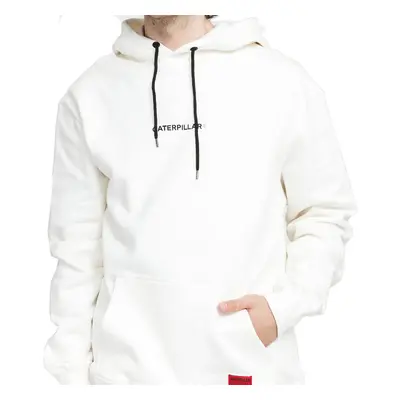 Caterpillar Double Print Hoodie White