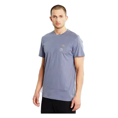 Dedicated T-shirt Stockholm Lucas Globe Walk Stone Blue