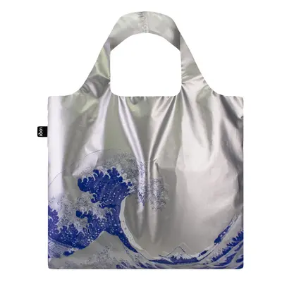 Loqi Katsushika Hokusai - The Great Wave Metallic Silver Bag