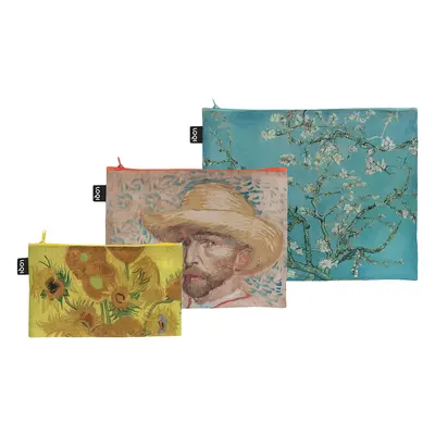 Loqi Vincent van Gogh - Sunflowers, Self-Portrait, Almond Blossom Recycled Zip Pockets