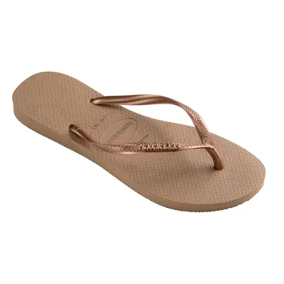 Havaianas Slim Logo Metallic Rose Gold