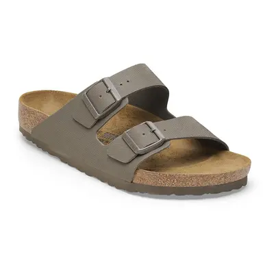 Birkenstock Arizona BF Saffiano Concrete Gray Narrow Fit