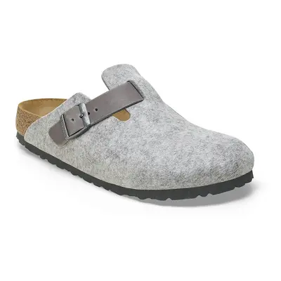 Birkenstock Boston Natural Leather-Felt Regular Fit