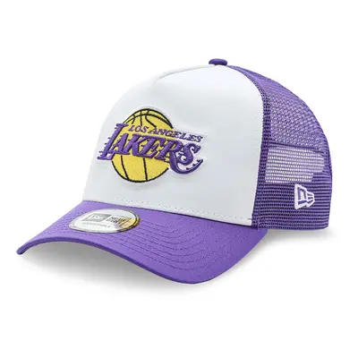 New Era LA Lakers Team Colour Purple A-Frame Trucker Cap