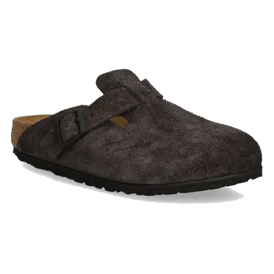 Birkenstock Boston LEVE Velvet Grey Narrow Fit