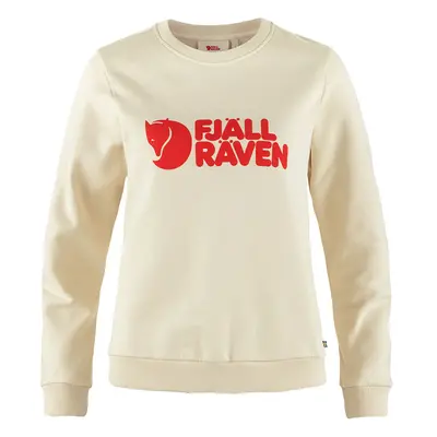 Fjällräven Logo Sweater W Chalk White-Flame