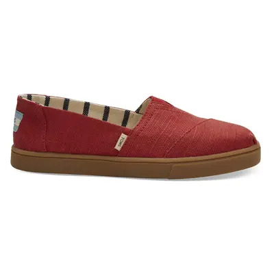 Toms Red Canvas Women's Cupsole Alpargatas