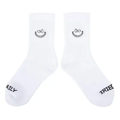 IrieDaily Grin Cat Sock White