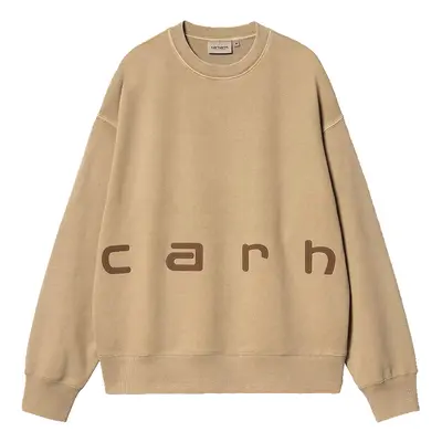 Carhartt WIP Felt Script Sweat Peanut