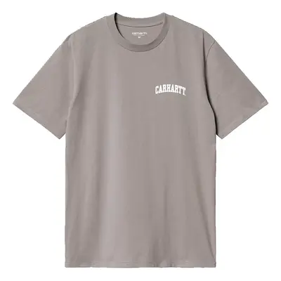 Carhartt WIP S/S University Script T-Shirt Misty Grey