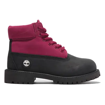 Timberland In Premium WP Boot Junior Black Nubuck Pink