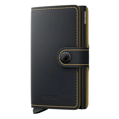 Secrid Miniwallet Matte Black & Ochre